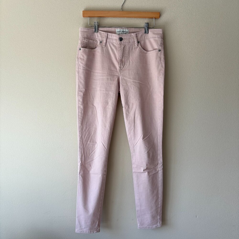 Pink Cotton Sateen Soft Lucky Brand size small 27 Jeans Pants